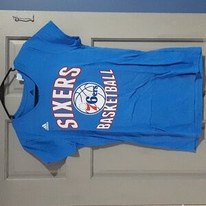 Philadelphia 76ers adidas Women's Name & Number T-Shirt - Royal